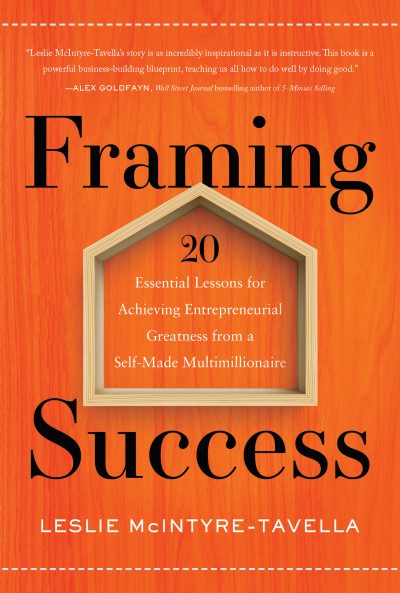 Featured Book: Framing Success: 20 Essential Lessons for Achieving Entrepreneurial Greatness from a Self-Made Multimillionaire by Leslie McIntyre-Tavella